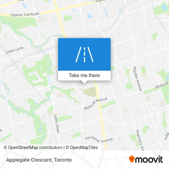 Applegate Crescent map