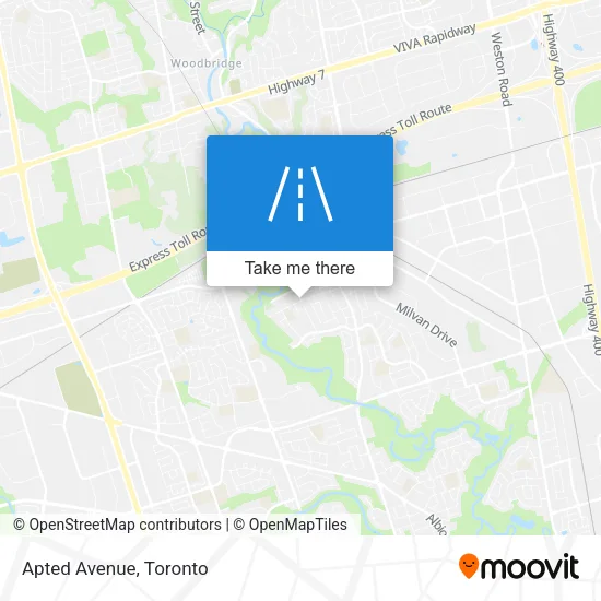 Apted Avenue map