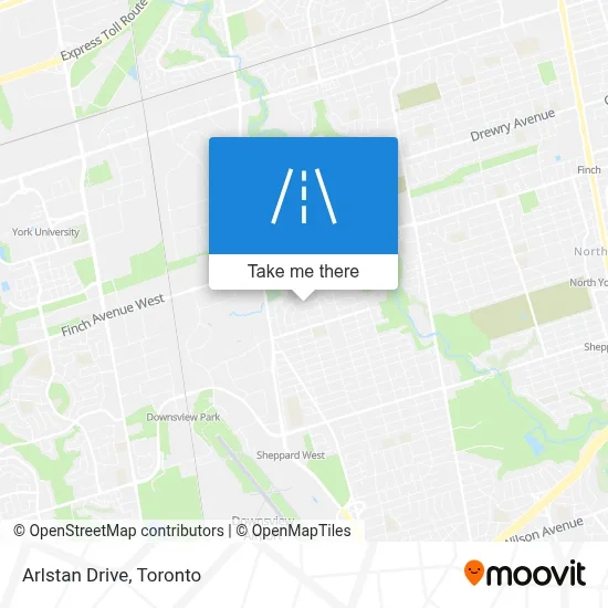 Arlstan Drive map