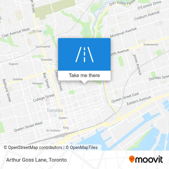 Arthur Goss Lane map