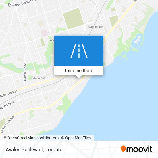 Avalon Boulevard map