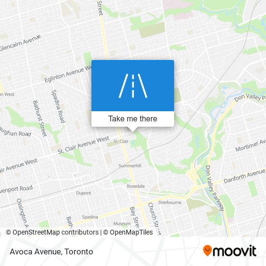 Avoca Avenue map