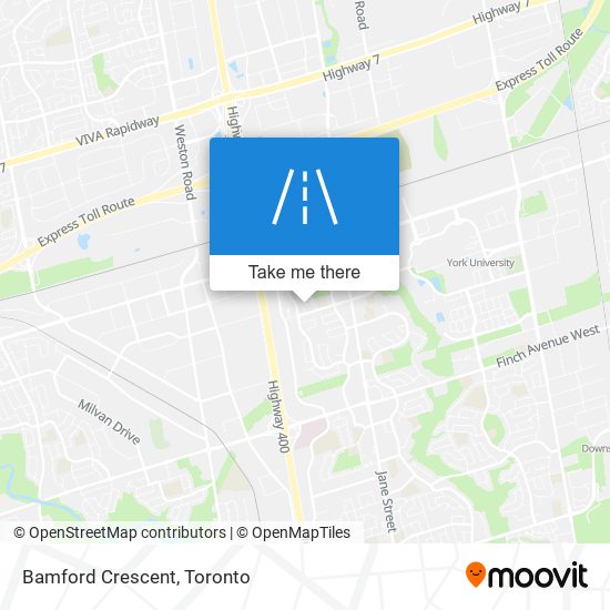 Bamford Crescent map