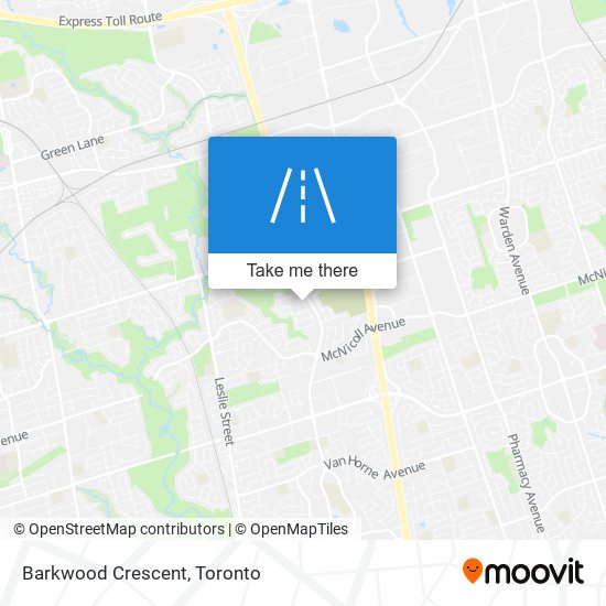 Barkwood Crescent map