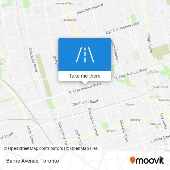 Barrie Avenue map