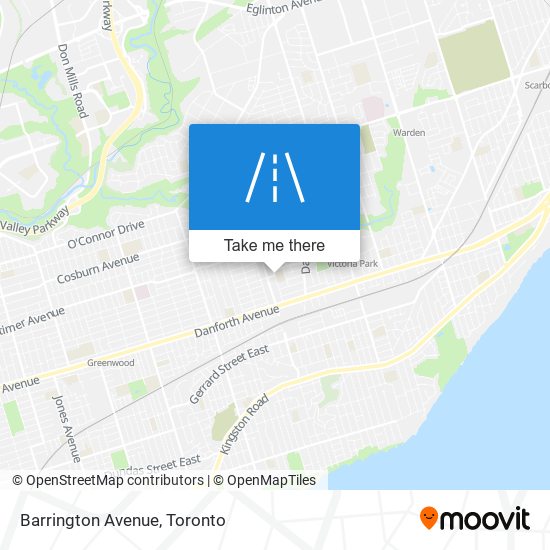 Barrington Avenue map