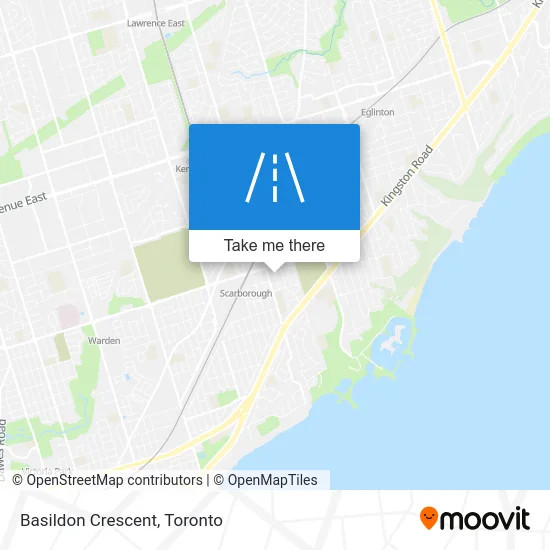 Basildon Crescent map