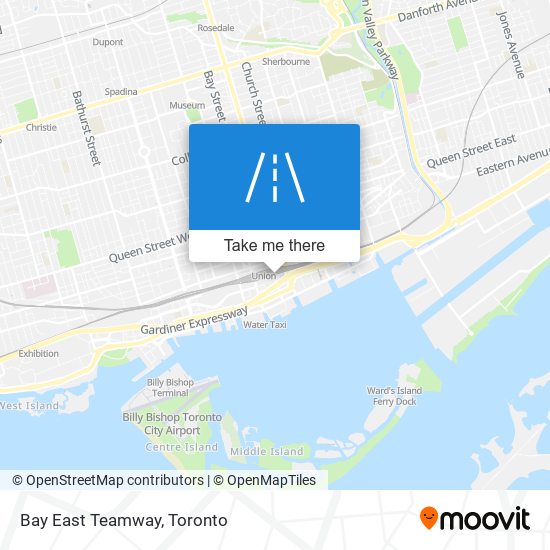 Bay East Teamway map