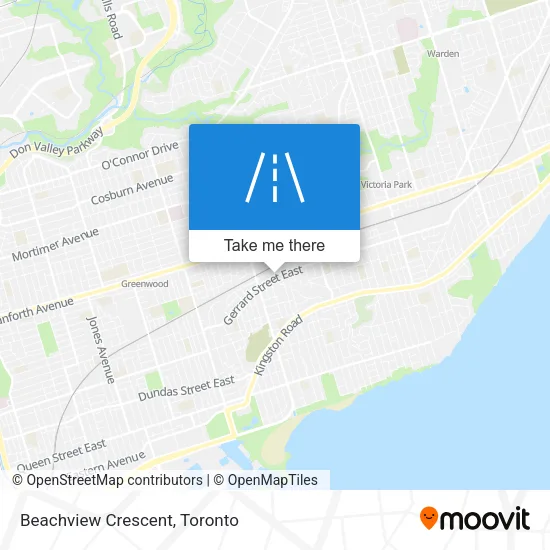 Beachview Crescent map