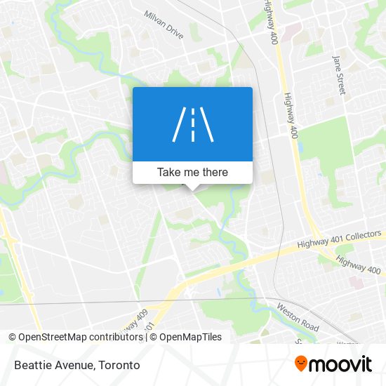 Beattie Avenue map