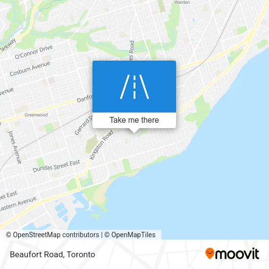 Beaufort Road map