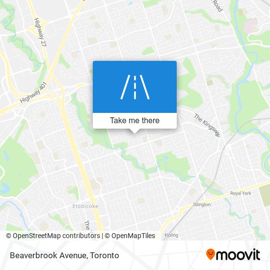 Beaverbrook Avenue map