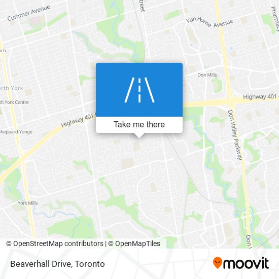 Beaverhall Drive map