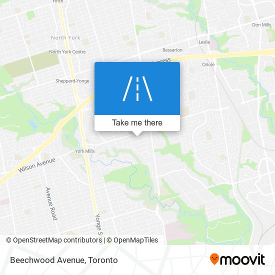 Beechwood Avenue map