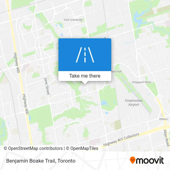 Benjamin Boake Trail map