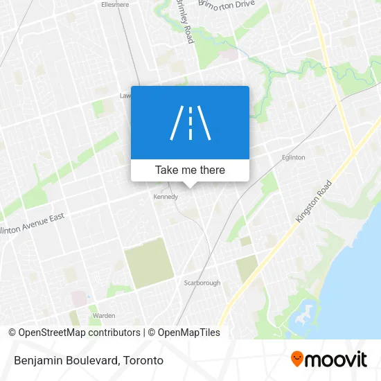 Benjamin Boulevard map