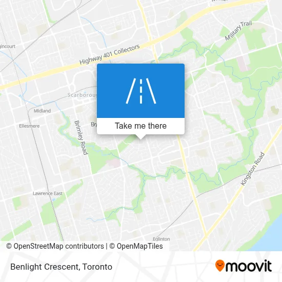 Benlight Crescent map