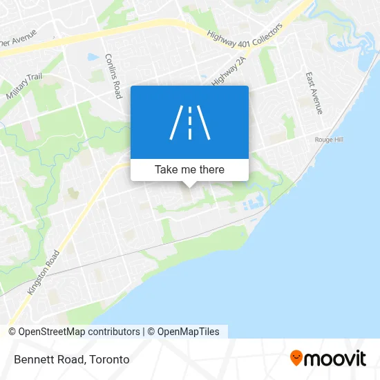 Bennett Road map