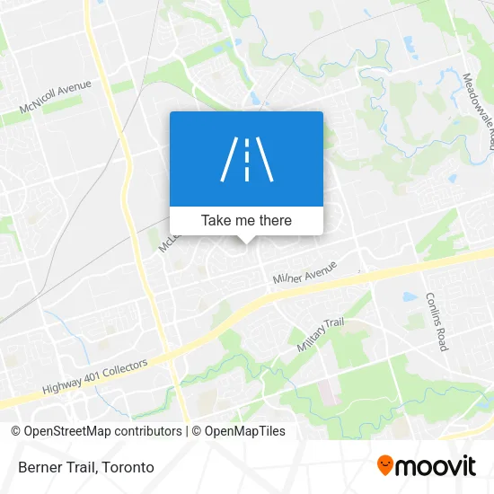 Berner Trail map