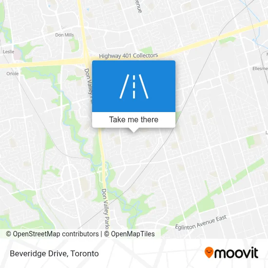 Beveridge Drive map