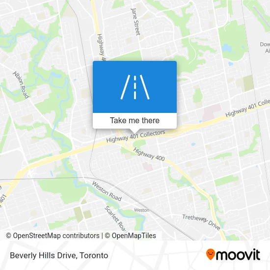 Beverly Hills Drive map