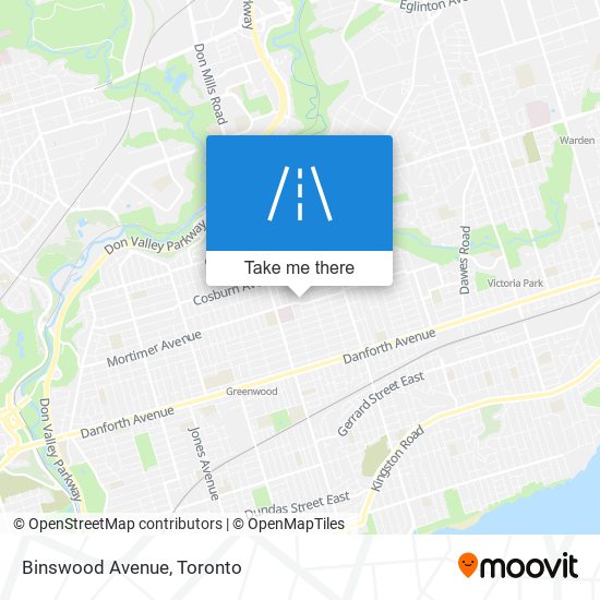 Binswood Avenue map