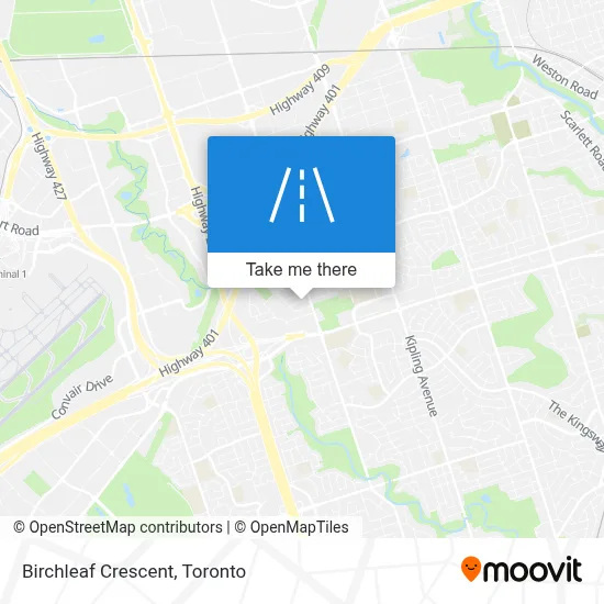 Birchleaf Crescent map