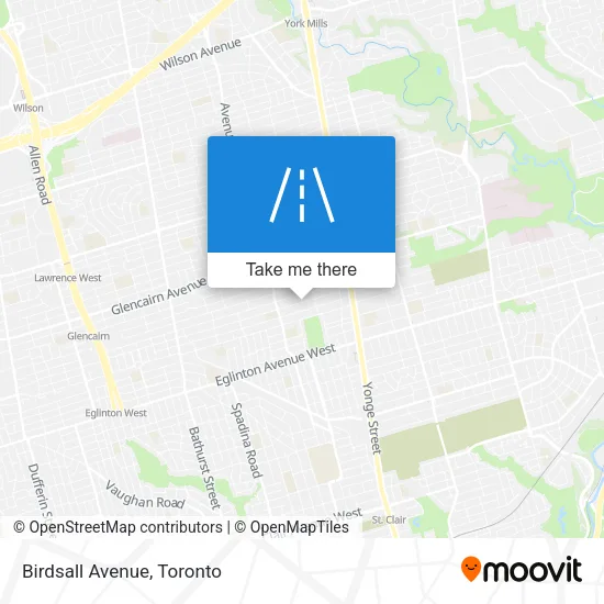 Birdsall Avenue map