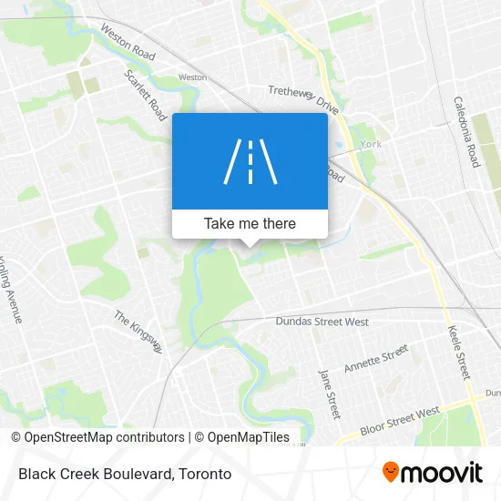 Black Creek Boulevard map