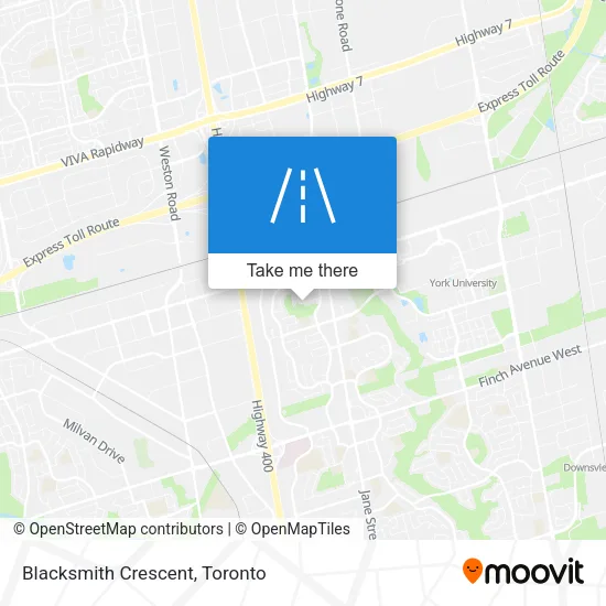 Blacksmith Crescent map