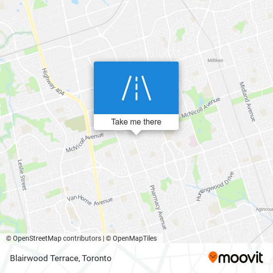 Blairwood Terrace map