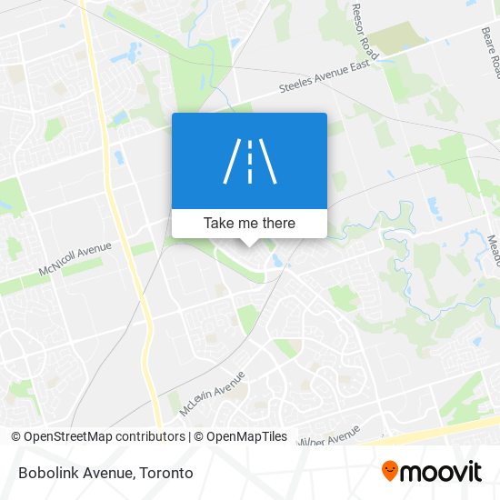 Bobolink Avenue map