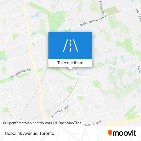 Bobolink Avenue map
