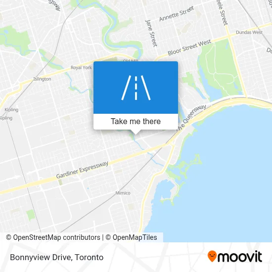 Bonnyview Drive map