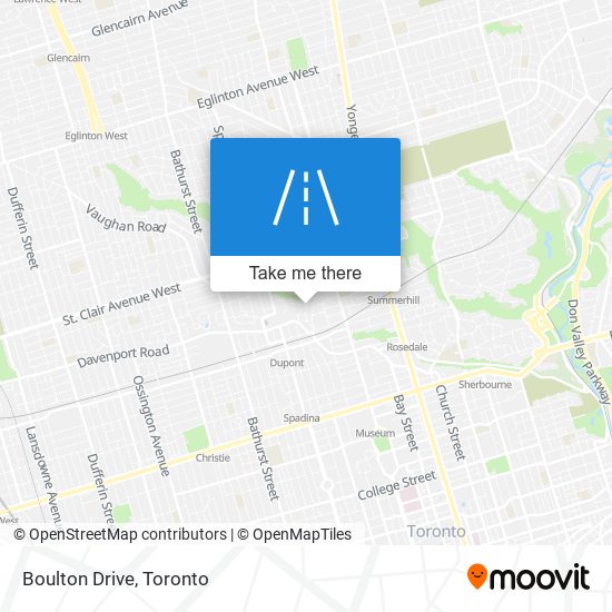 Boulton Drive map