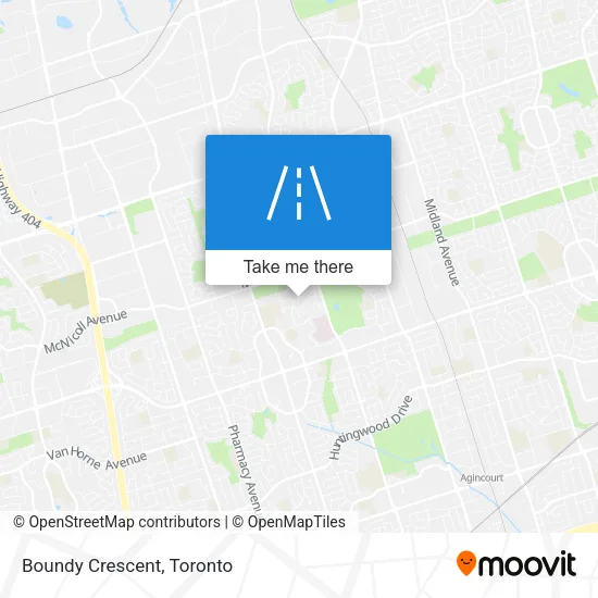 Boundy Crescent map