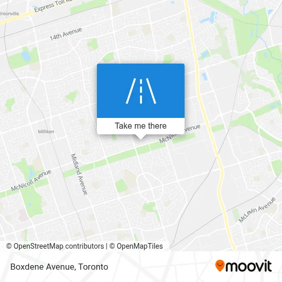 Boxdene Avenue map
