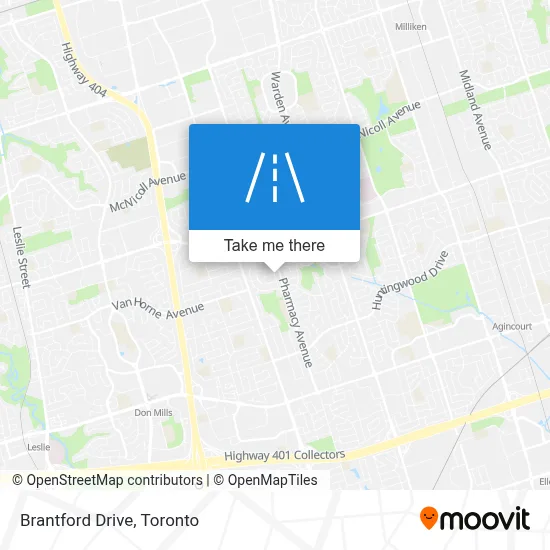 Brantford Drive map