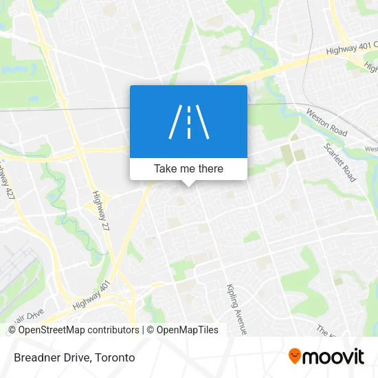 Breadner Drive map
