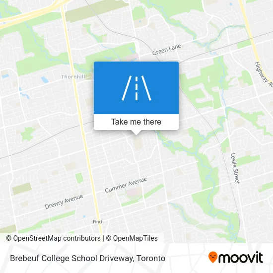 Brebeuf College School Driveway map