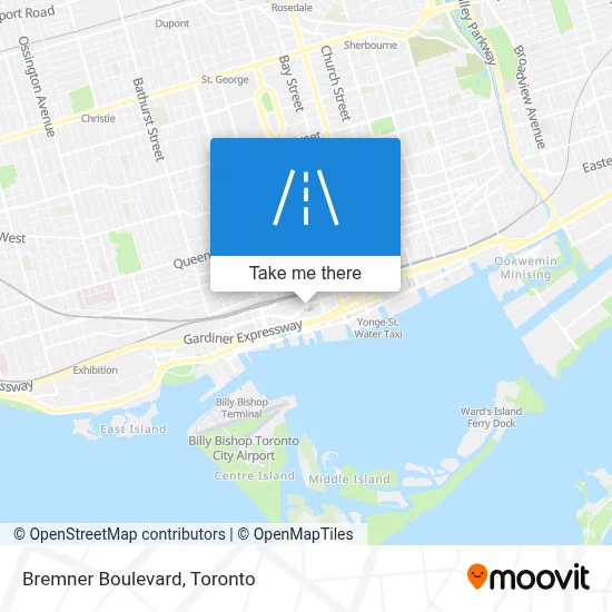 Bremner Boulevard map