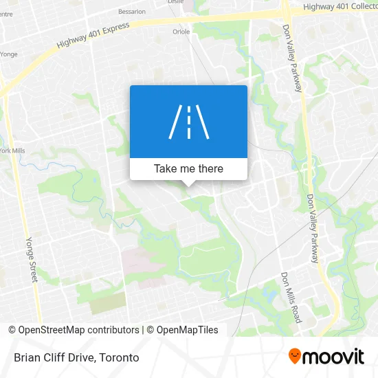 Brian Cliff Drive map