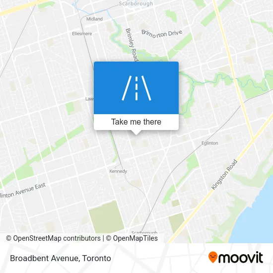 Broadbent Avenue map