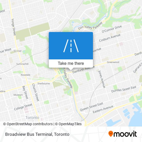 Broadview Bus Terminal map