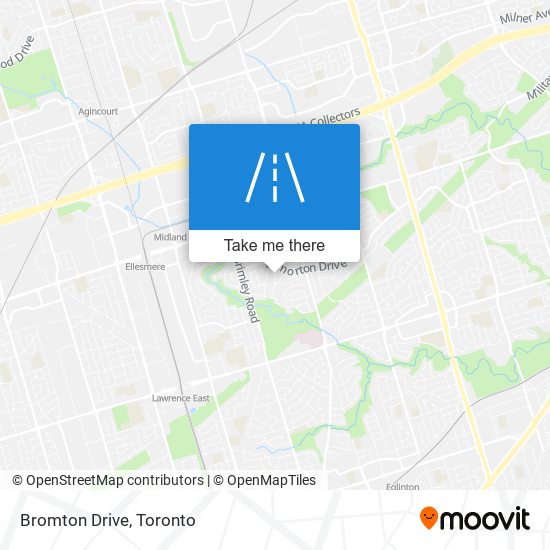 Bromton Drive map