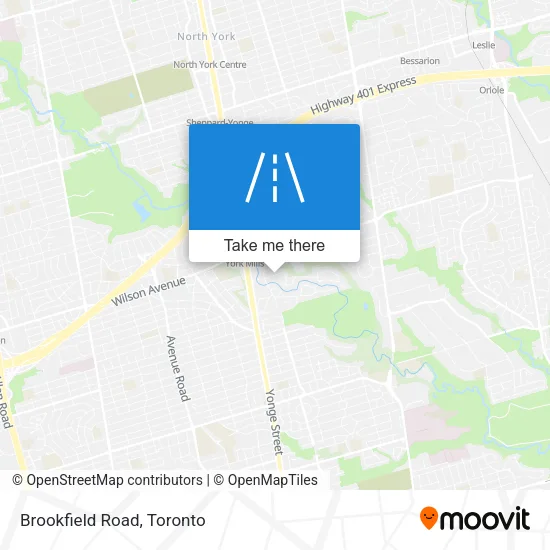 Brookfield Road map