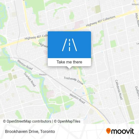 Brookhaven Drive map