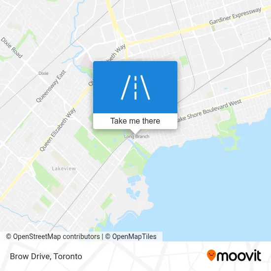 Brow Drive map