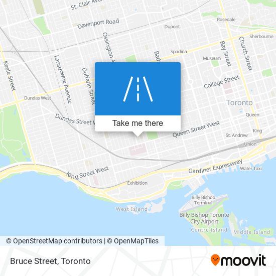 Bruce Street map