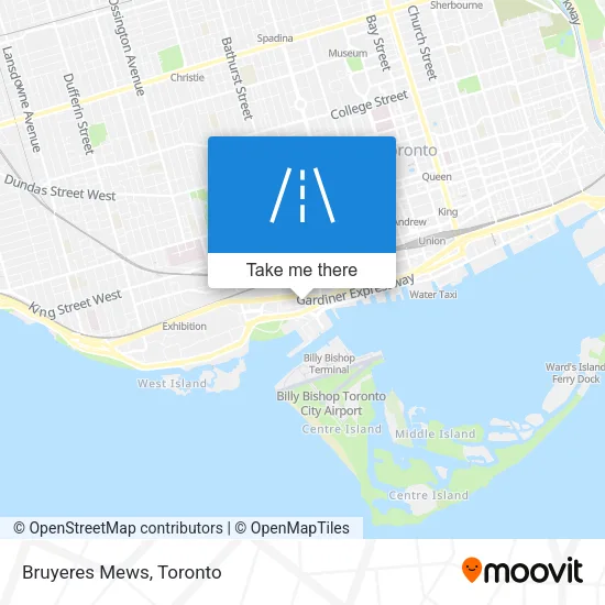 Bruyeres Mews map
